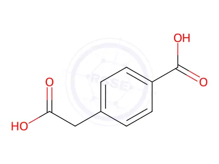 Chemical structure of 4-Carboxyphenylacetic acid