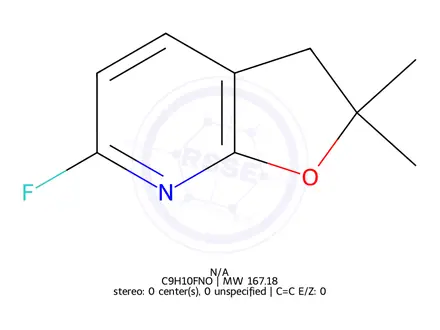 Chemical structure of 6-Fluoro-2,2-dimethyl-2,3-dihydrofuro[2,3-b]pyridine