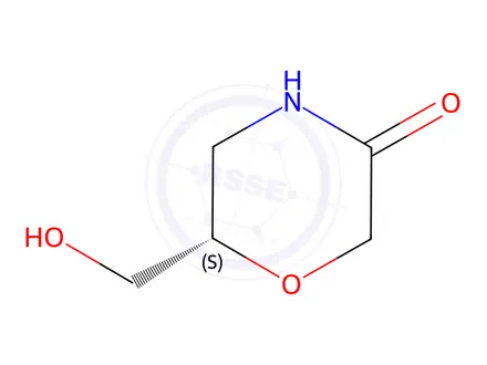 Chemical structure of (S)-6-(Hydroxymethyl)morpholin-3-one