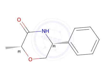 Chemical structure of (2R,5R)-2-Methyl-5-phenylmorpholin-3-one