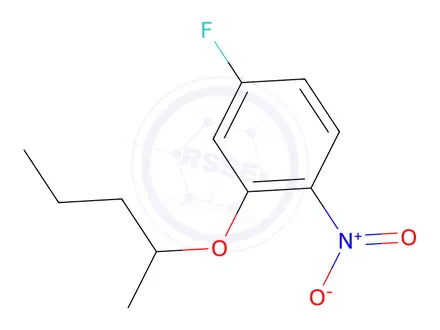 Chemical structure of 4-Fluoro-1-nitro-2-(pentan-2-yloxy)benzene