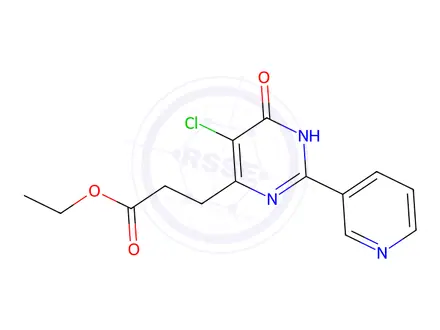 Chemical structure of 5-Chloro-6-hydroxy-2-(3-pyridinyl)-4-pyriMidinepropanoic acid ethyl ester