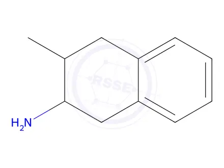 Chemical structure of 3-methyl-1,2,3,4-tetrahydronaphthalene-2-amine