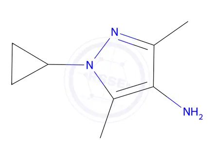 Chemical structure of 1-Cyclopropyl-3,5-dimethyl-1h-pyrazol-4-amine