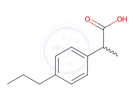 Chemical structure of a-Methyl-4-propylphenylacetic Acid