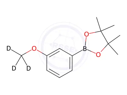 Chemical structure of 2-(3-Methoxy-d3-phenyl)-4,4,5,5-tetramethyl-1,3,2-dioxaborolane