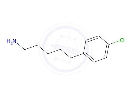 Chemical structure of 5-(4-Chlorophenyl)pentan-1-amine