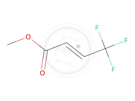 Chemical structure of 2-Butenoic acid, 4,4,4-trifluoro-, methyl ester, (2E)-