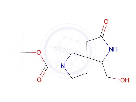 Chemical structure of Racemic-tert-butyl 6-(hydroxymethyl)-8-oxo-2,7-diazaspiro[4.4]nonane-2-carboxylate