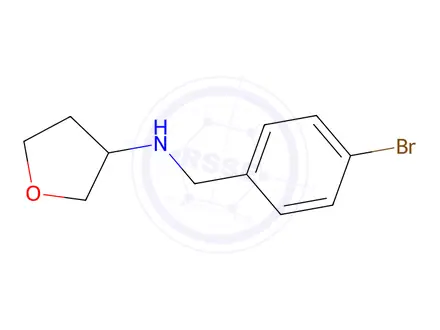 Chemical structure of n-[(4-bromophenyl)methyl]oxolan-3-amine