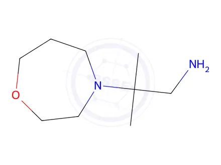 Chemical structure of 2-Methyl-2-(1,4-oxazepan-4-yl)propan-1-amine