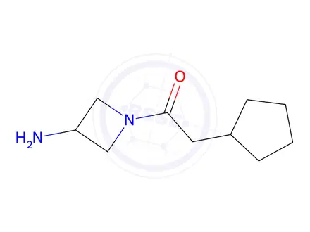 Chemical structure of 1-(3-Aminoazetidin-1-yl)-2-cyclopentylethan-1-one