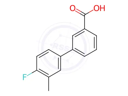Chemical structure of 3-(4-Fluoro-3-methylphenyl)benzoic acid