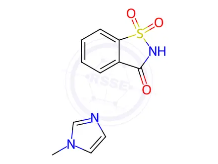 Chemical structure of Saccharin 1-methylimidazole (SMI)