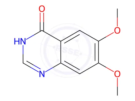 Chemical structure of Gefitinib Impurity (6,7-Dimethoxy-3,4-dihydroquinazoline-4-one)
