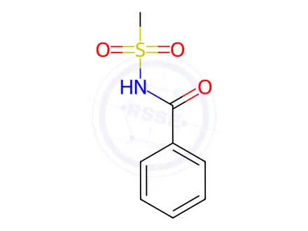 Chemical structure of Benzamide, N-(methylsulfonyl)-
