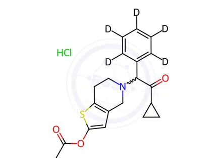 Chemical structure of Prasugrel Impurity 2 Hydrochloride-d5(Prasugrel EP Impurity A Hydrochloride-d5)