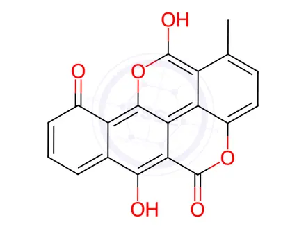 Chemical structure of chartarin