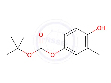 Chemical structure of 4-[(tert-Butoxycarbonyl)oxy]-2-methylphenol