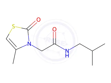 Chemical structure of n-Isobutyl-2-(4-methyl-2-oxothiazol-3(2h)-yl)acetamide