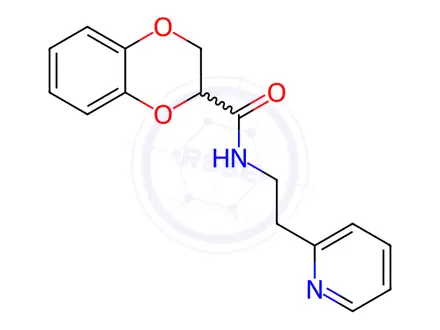 Chemical structure of N-[2-(Pyridin-2-yl)ethyl]-2,3-dihydro-1,4-benzodioxine-2-carboxamide