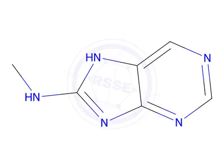 Chemical structure of 1H-Purin-8-amine, N-methyl-(9CI)
