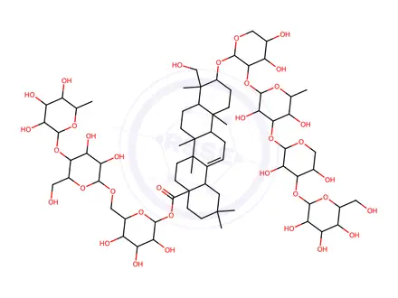 Chemical structure of saponin E, hupehensis