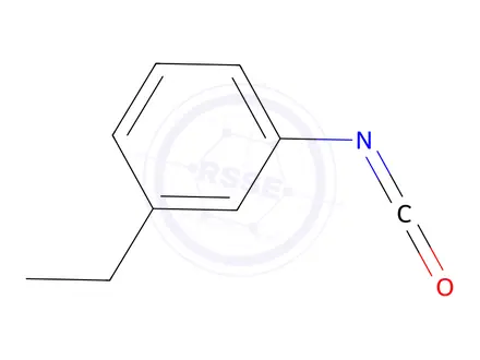 Chemical structure of 1-ethyl-3-isocyanato-benzene