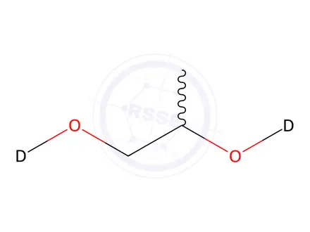 Chemical structure of 1,2-Propane(diol-d2)