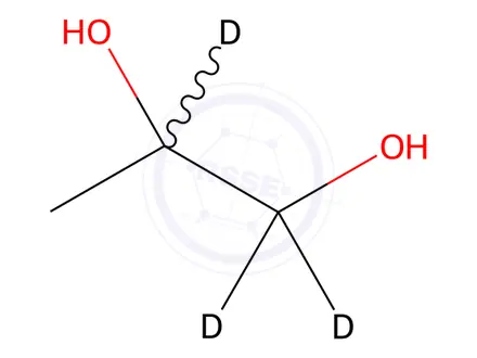 Chemical structure of 1,2-Propanediol-d3