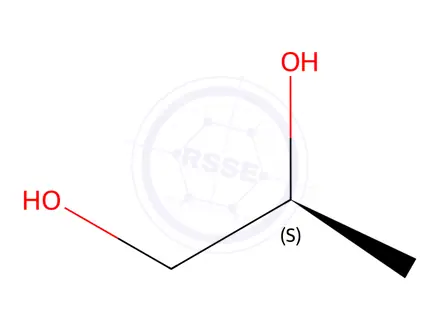Chemical structure of (S)-(+)-1,2-Propanediol
