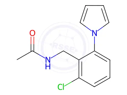 Chemical structure of N-(2-chloro-6-(1H-pyrrol-1-yl)benzyl)acetamide