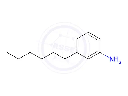 Chemical structure of 3-hexylbenzenaMine