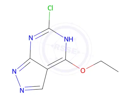 Chemical structure of 6-Chloro-4-ethoxy-1H-pyrazolo[3,4-d]pyrimidine