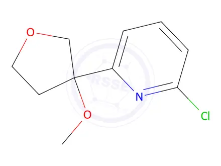 Chemical structure of 2-Chloro-6-(3-methoxytetrahydrofuran-3-yl)pyridine