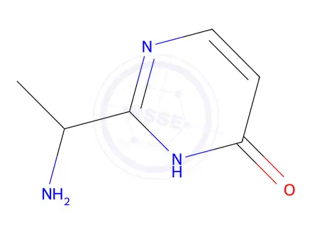 Chemical structure of 2-(1-Aminoethyl)pyrimidin-4-ol