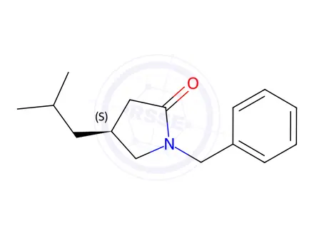 Chemical structure of (S)-1-Benzyl-4-isobutylpyrrolidin-2-one