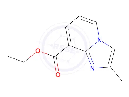 Chemical structure of IMidazo[1,2-a]pyridine-8-carboxylic acid, 2-Methyl-, ethyl ester