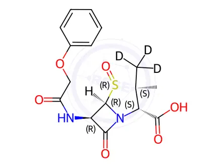 Chemical structure of Penicillin V -β-Sulfoxide D3