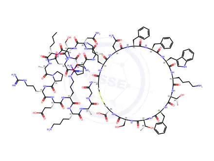 Chemical structure of [Nle8] Somatostatin (1-28)