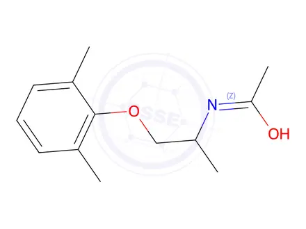 Chemical structure of N-[2-(2,6-Dimethylphenoxy)-1-methylethyl]acetamide