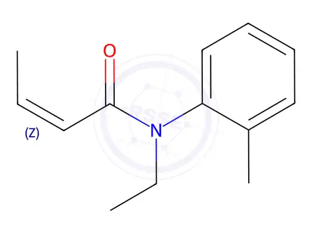 Chemical structure of (Z)-Crotamiton
