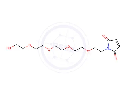 Chemical structure of 1-(14-Hydroxy-3,6,9,12-tetraoxatetradecyl)-1H-pyrrole-2,5-dione