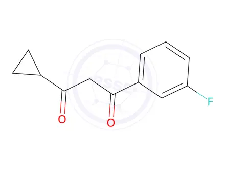 Chemical structure of 1-Cyclopropyl-3-(3-fluorophenyl)propane-1,3-dione