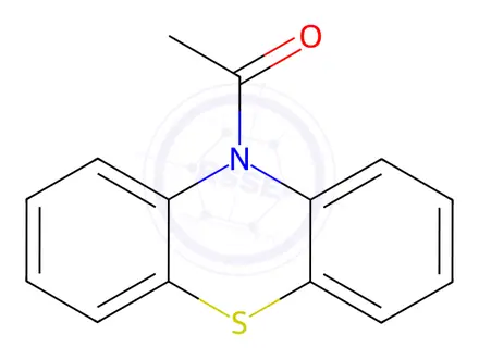 Chemical structure of 10-Acetylphenothiazine