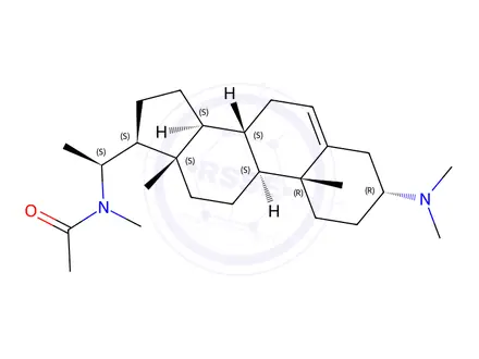 Chemical structure of N-[(20S)-3α-(Dimethylamino)pregn-5-en-20-yl]-N-methylacetamide