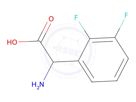 Chemical structure of 2-Amino-2-(2,3-difluorophenyl)acetic acid