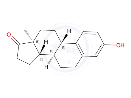 Chemical structure of Estrone
