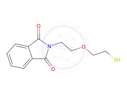 Chemical structure of 2-[2-(2-Sulfanylethoxy)ethyl]-2,3-dihydro-1H-isoindole-1,3-dione