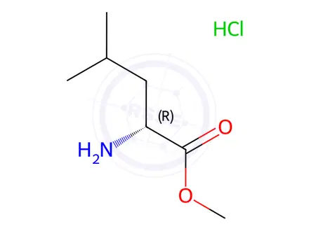 Chemical structure of H-D-Leu-OMe · HCl